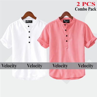 Oxford cotton fabric katua WHITE-PINK
