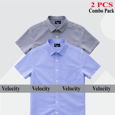 2p Combo Half Sleeve Shirt For Men's SKY-ASH