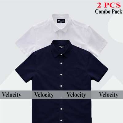2p Combo Half Sleeve shirt For Men's BLACK -WHITE