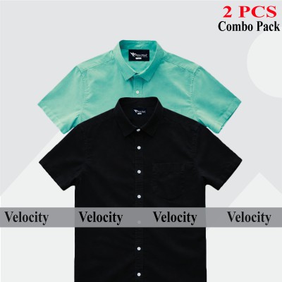 Half Sleeve Shirt For Men's  BLACK- PEST
