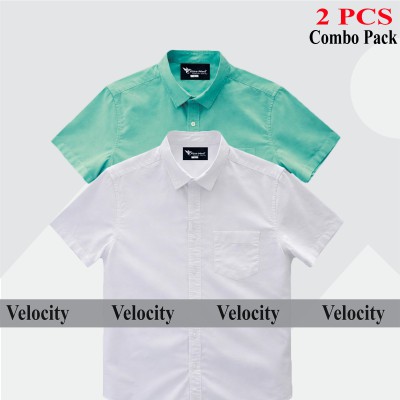 Half Sleeve Shirt For Men's WHITE PEST-