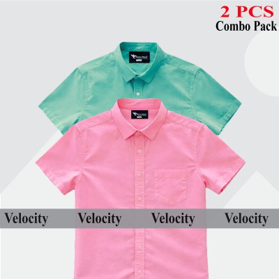 Half Sleeve Shirt For Men's PEST- PINK