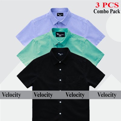 Half Sleeve Shirt For Men's BLACK-SKY - PEST