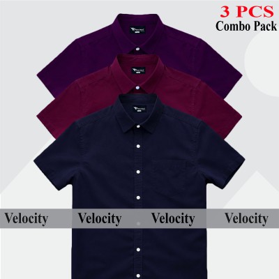 BLACK -MAROON -JAME Half Sleeve Shirt For Men's