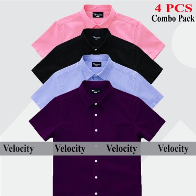 Half Sleeve Shirt For Men's BLACK -SKY -JAME -PINK