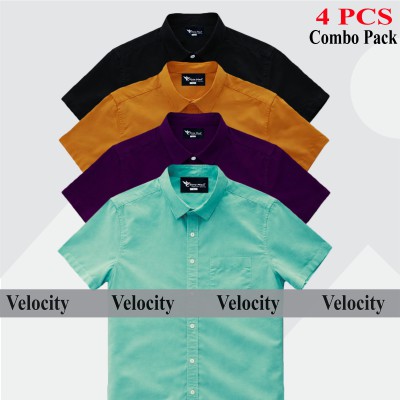 Half Sleeve Shirt For Men's KATHALI -BLACK -PEST-JAME