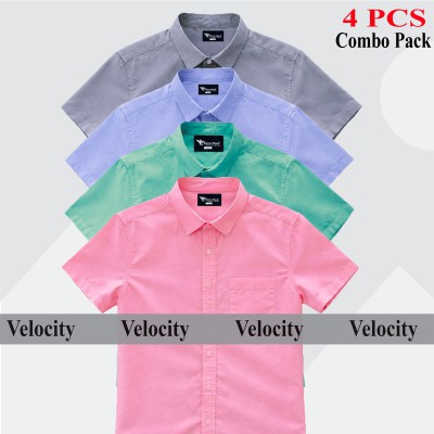 Half Sleeve Shirt For Men's PINK -SKY- PEST- ASH