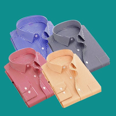 Premium quality Stripe Formal shirt SKY BLUE -ORANG -MAROON- BLACK
