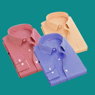 Premium quality Stripe Formal shirt MAROON-ORANGE-SKY BLUE