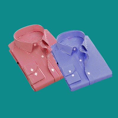 Premium quality Stripe Formal shirt SKY-MAROON